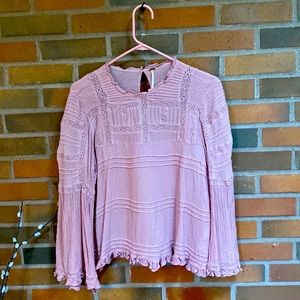 Free People size M spring boho top